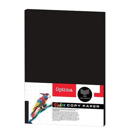Fénymásolópapír színes OPTIMA A/4 80 g fekete 100 ív/csomag