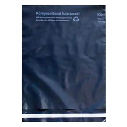 Futártasak biztonsági ragasztócsíkkal környezetbarát 25x35cm 50 mikron 100 darabos