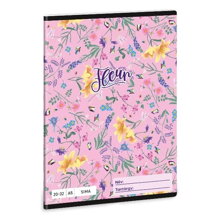 Füzet sima ARS UNA A/5 32 lapos 20-32 Fleur