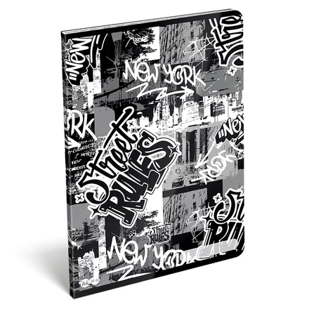 Füzet kockás LIZZYSULI A/4 32 lapos 87-32 Street Rules