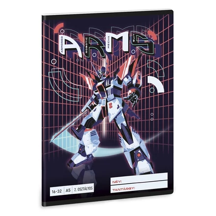 Füzet vonalas ARS UNA A/5 32 lapos 16-32 2.osztályos A.R.M.S.