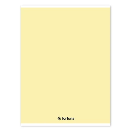 Füzet vonalas FORTUNA Monocolor A/4 32 lapos pasztell sárga