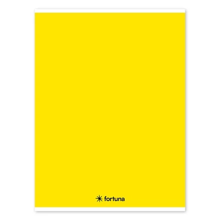 Füzet vonalas FORTUNA Monocolor A/4 32 lapos sárga
