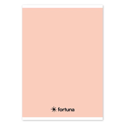 Füzet vonalas FORTUNA Monocolor A/5 32 lapos pasztell barack