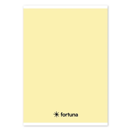 Füzet vonalas FORTUNA Monocolor A/5 32 lapos pasztell sárga