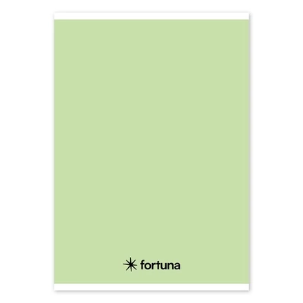 Füzet vonalas FORTUNA Monocolor A/5 32 lapos pasztell zöld