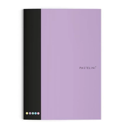 Füzet vonalas PASTELINI 444 A/4 40 lapos extra kapcsos lila