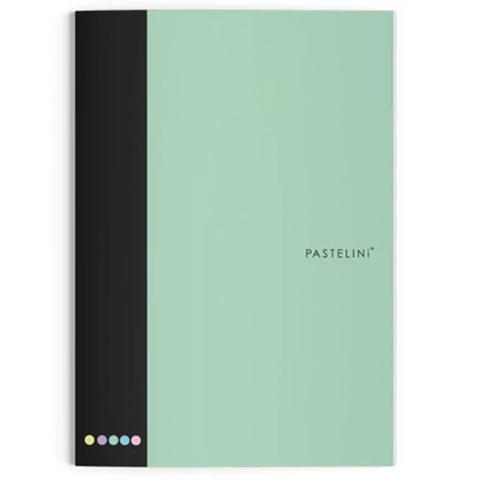 Füzet vonalas PASTELINI 444 A/4 40 lapos extra kapcsos zöld