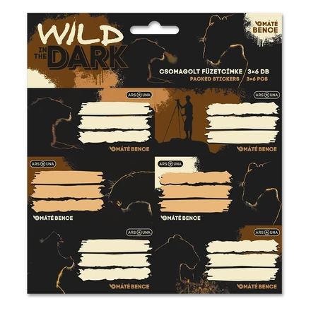 Füzetcímke ARS UNA 18 darabos Wild In The Dark
