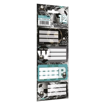 Füzetcímke LIZZYSULI 12 címke/csomag Top League FTW