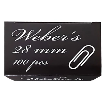 Gemkapocs WEBER`S 28mm nikkel 100 darabos