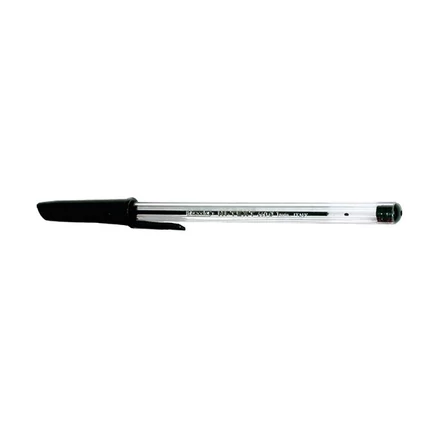 Golyóstoll eldobható kupakos 0,7mm fekete