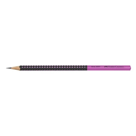 Grafitceruza FABER-CASTELL Grip 2001 HB kéttónusú fekete/pink