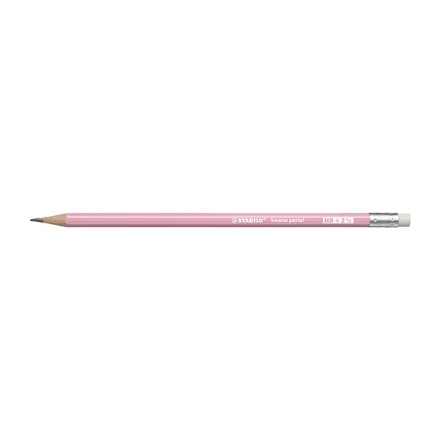 Grafitceruza STABILO Swano Pastel HB hatszögletű radíros pink