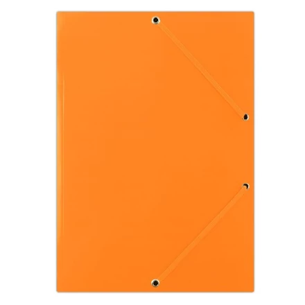 Gumis mappa DONAU A/4 karton narancssárga