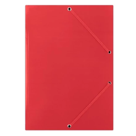 Gumis mappa DONAU A/4 karton piros