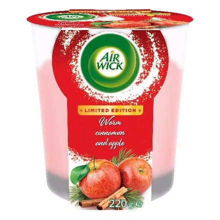Gyertya AIR WICK meleg fahéj és alma 220 g