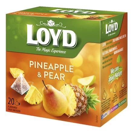 Gyümölcstea LOYD Piramis körte-ananász 20x2 g