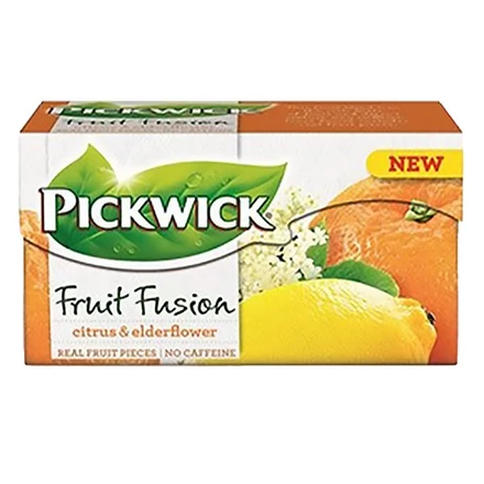 Gyümölcstea PICKWICK Fruit Fusion citrus-bodza 20 filter/doboz