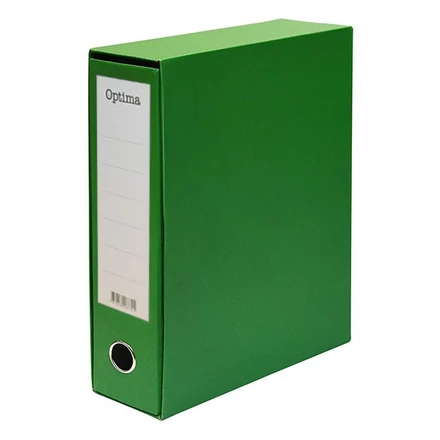Iratrendező tokos OPTIMA A/4 80mm zöld
