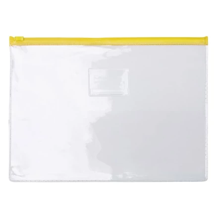 Irattasak OPTIMA 385 x 285 mm cipzáras átlátszó