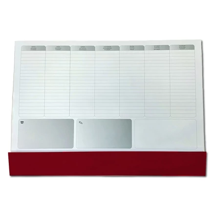 Íróalj ALISCA 576x406mm bordó bianco