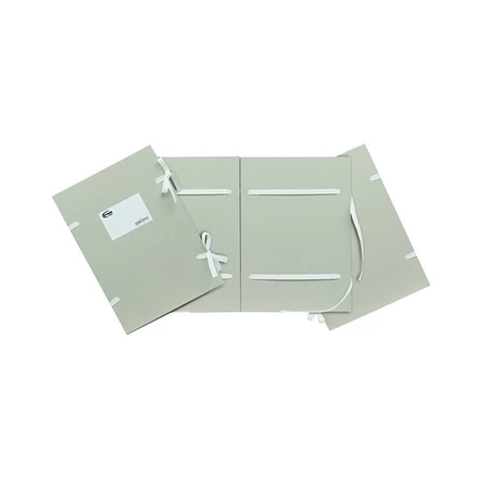 Irományfedél szalagos CLARISSA 1050 g natúr 0,8m szalaggal