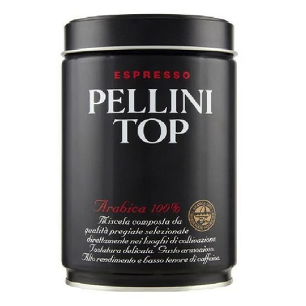 Kávé őrölt PELLINI TOP 100% arabica fém dobozos 250 g