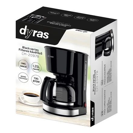 Kávéfőző DYRAS CM-2097B filteres fekete