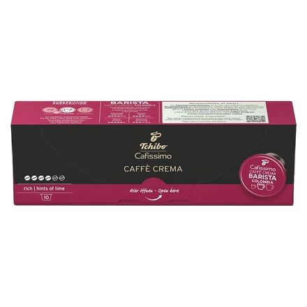 Kávékapszula TCHIBO Cafissimo Caffé Crema Barista Columbia 10 kapszula/doboz