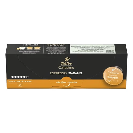 Kávékapszula TCHIBO Cafissimo Espresso Caramel 10 kapszula/doboz