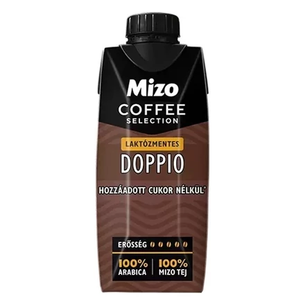 Kávés tej MIZO Coffe Selection Doppio laktóz és hozzáadott cukor mentes UHT 0,25L