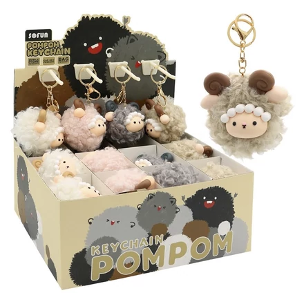 Kulcstartó JUNIOR Pom-pom Bárány