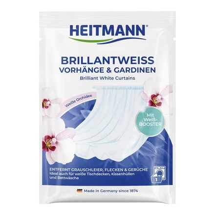 Mosóadalék HEITMANN függöny fehérítő 50 g