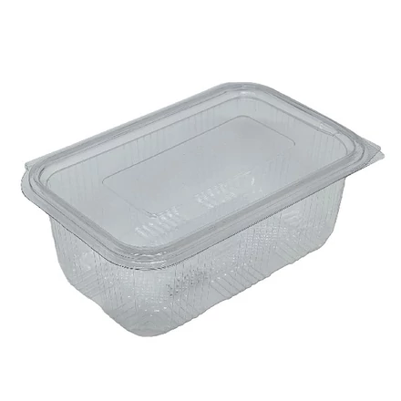Műanyag salátás egybefedeles tál PET 1000 ml 100 darabos