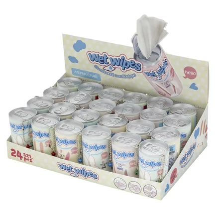 Nedves törlőkendő ASTRA CARE Dobozos Bunnies 70×140mm 30 darabos