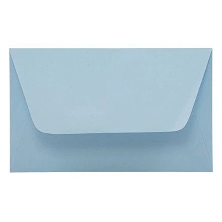 Névjegyboríték színes KASKAD enyvezett 70x105mm 72 azúr kék 50 darabos