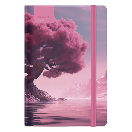 Notesz vonalas STREET Tress edition journey A/5 96 lapos gumis keményfedelű