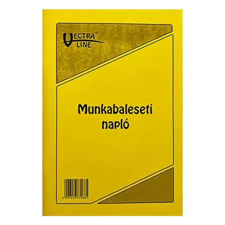 Nyomtatvány munkabaleseti napló VECTRALINE A/5 álló