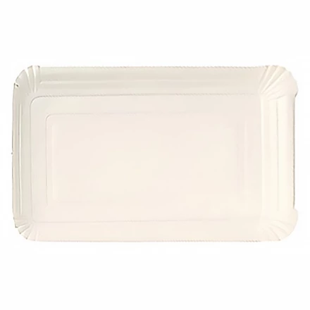 Papírtálca szögletes eldobható 130x205 250 darabos