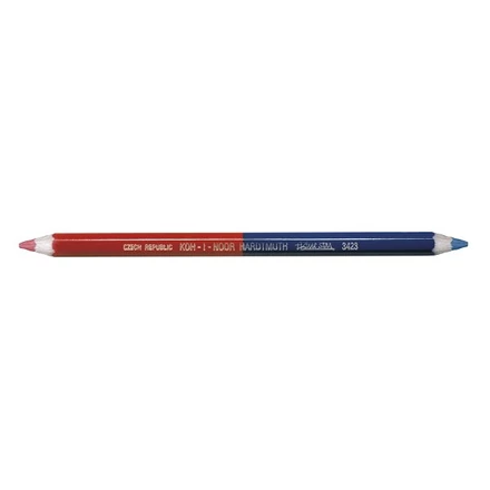 Postairón KOH-I-NOOR 3423 hatszögletű vastag piros-kék