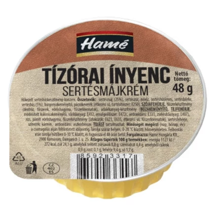 Sertésmájkrém HAMÉ tízórai ínyenc 48 g