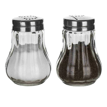 Só és borsszóró készlet MONO üveg és inox 7 cm 2 darabos