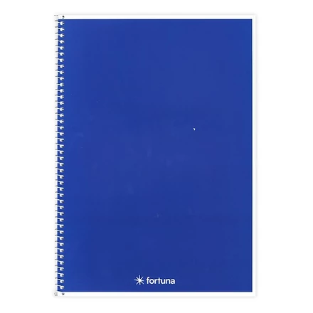Spirálfüzet vonalas FORTUNA Monocolor A/4 70 lapos sötétkék