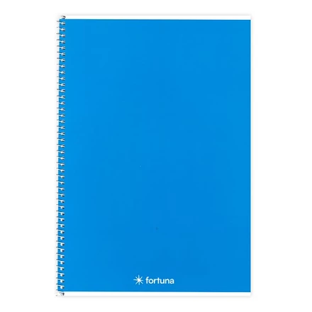 Spirálfüzet vonalas FORTUNA Monocolor A/5 70 lapos sötétkék