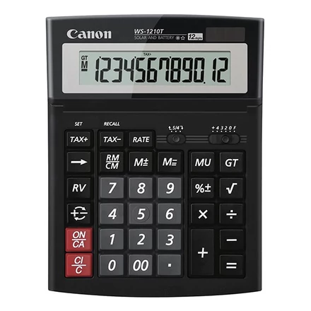 Számológép asztali CANON WS-1210T környezetbarát 12 digit