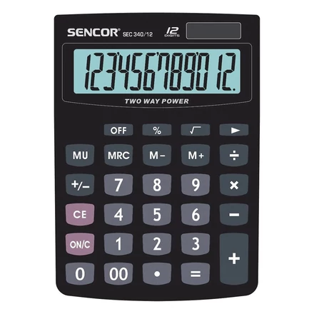 Számológép asztali SENCOR SEC 340/12 12 digit