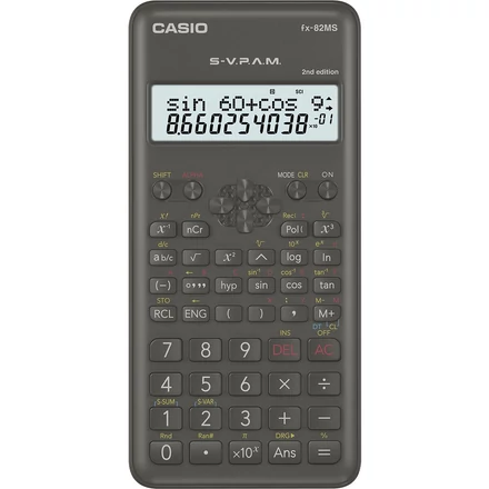 Számológép tudományos CASIO FX-82MS2E 240 funkciós2 soros 10+2 digit