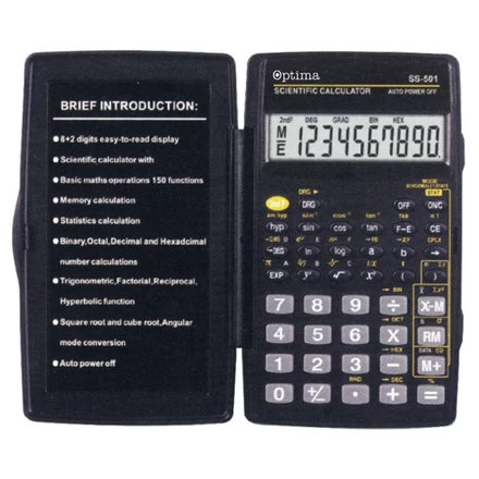 Számológép tudományos OPTIMA SS-501 56 funkciós 10 digit