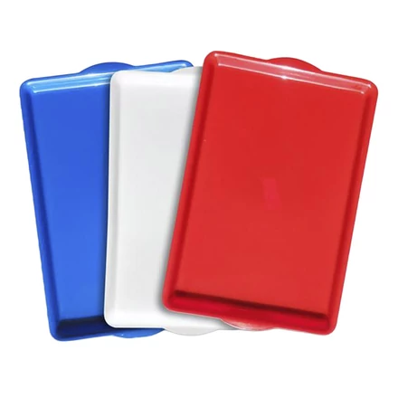 Tálca szögletes műanyag 43 x 28 cm piros